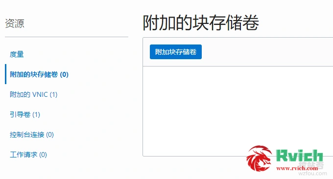 Oracle VPS主机附加存储卷